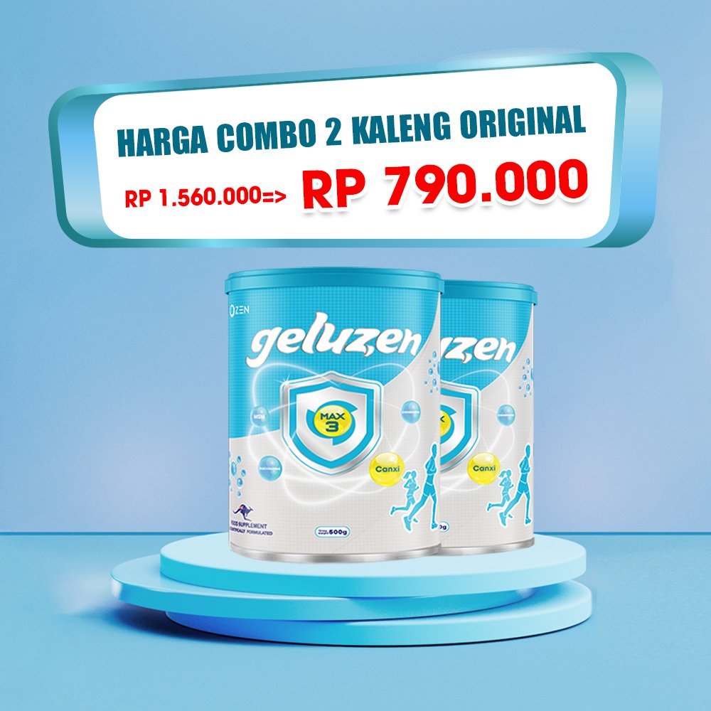 

[Combo 2 kaleng 500g] Geluzen Max3 Susu Tulang Dan Sendi diperuntukkan bagi penderita nyeri tulang