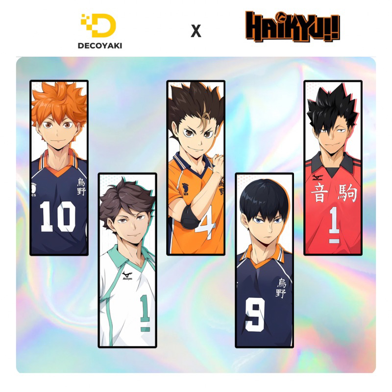 

Sticker Slap Hologram Haikyuu, Stiker Hologram Haikyuu