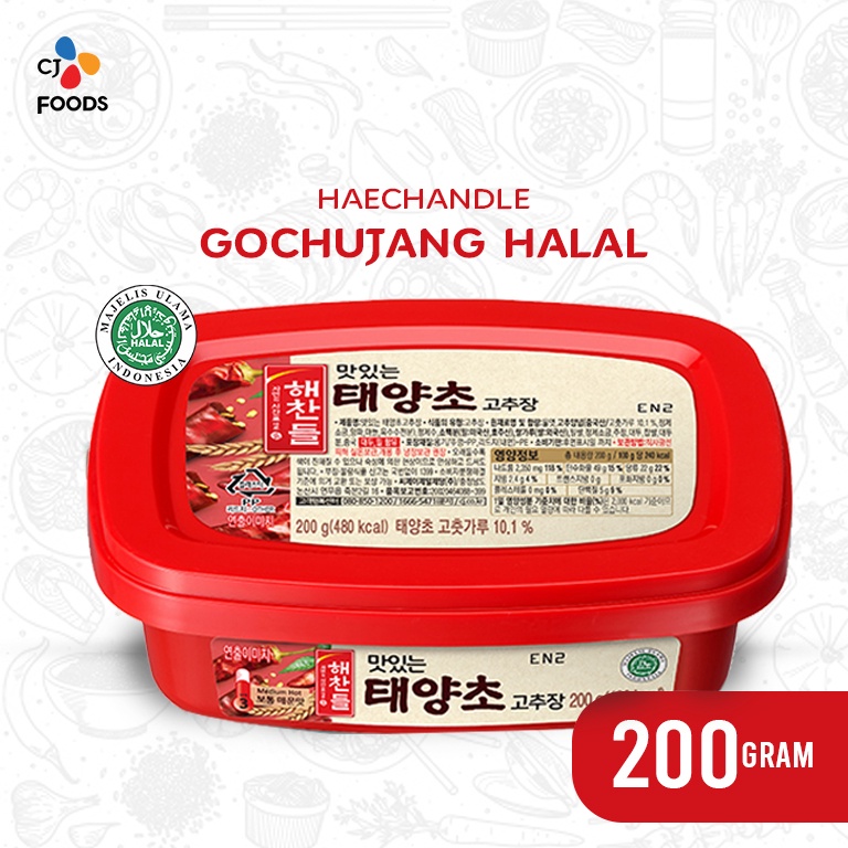 

elBaru Haechandle Saus Gochujang Halal MUI Pasta Cabai Korea 2 Gram Halal MUI T35