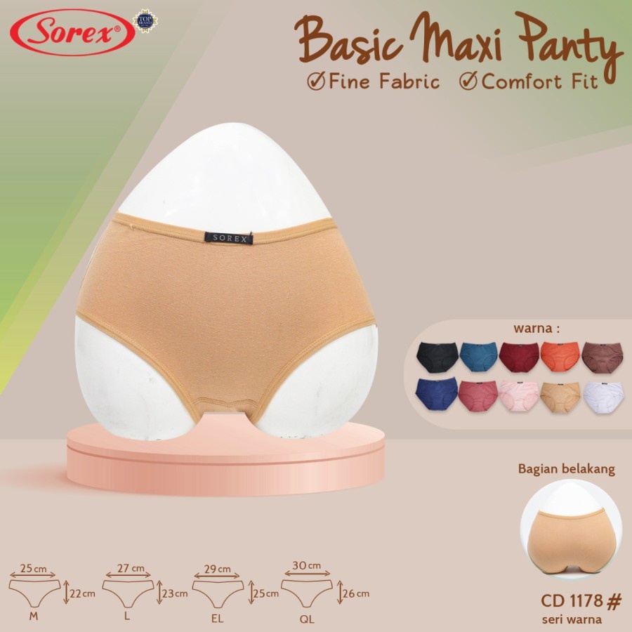 Cd Wanita Sorex 1178 - Celana Dalam Wanita Sorex - Pakaian Dalam Wanita