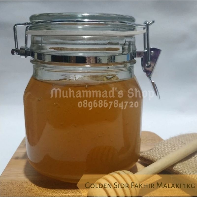 

Madu Yaman Golden Sidr Fakhir Malaki Asli dan Murni Lulus Uji Lab. 1000gr | 1kg