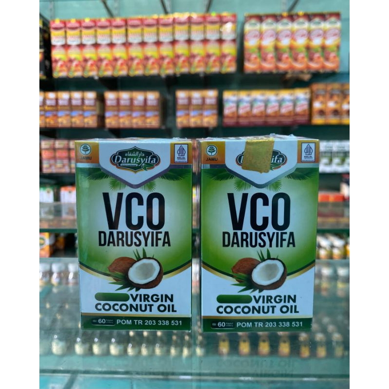 KAPSUL VIRGIN COCONUT OIL DARUSYIFA / KAPSUL MINYAK KELAPA VCO ISI 60 KAPSUL 100% BAHAN ALAMI