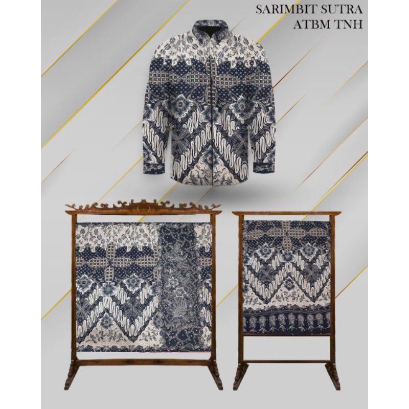 Bahan Batik Tulis Exlusive Sarimbit Sutra ATBM Tanahan Full Tulis Manual
