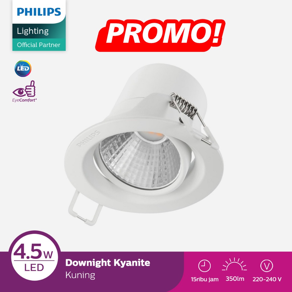 Philips Lampu KYANITE SL201 EC RD 070 4.5W 27K KUNING