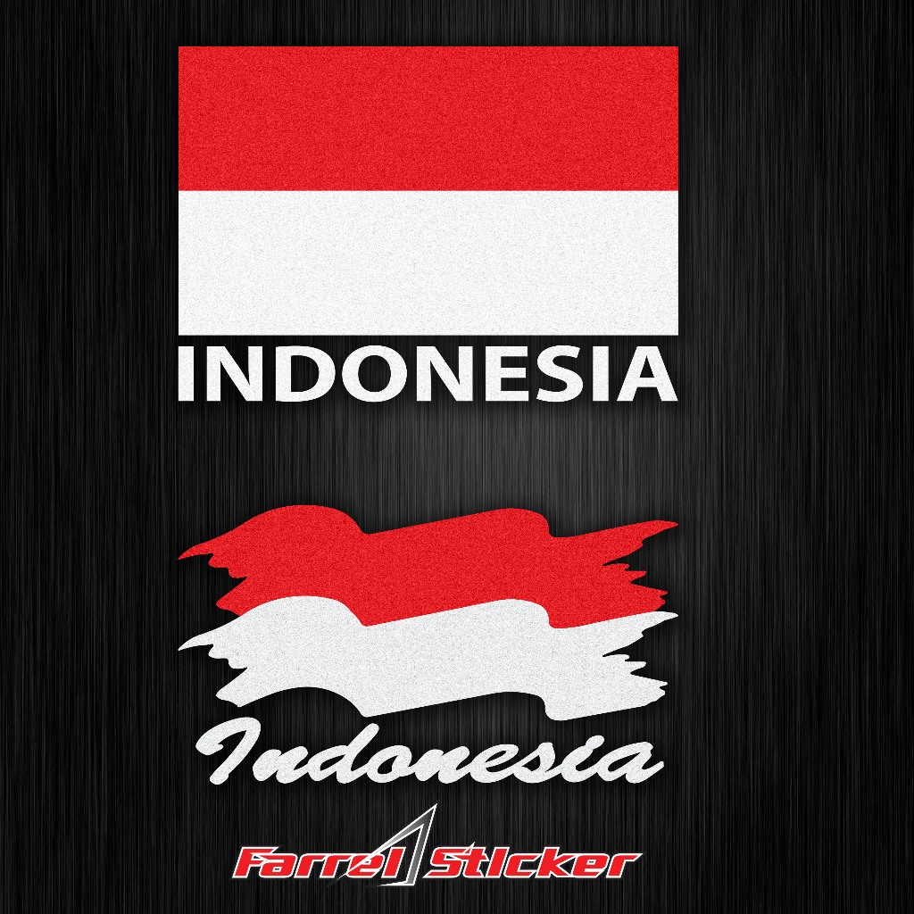 

Stiker Sticker bendera Indonesia