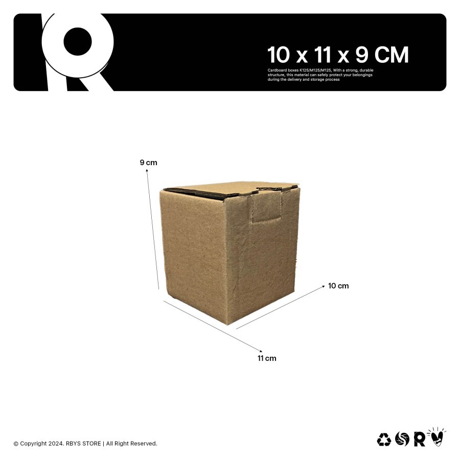 

KARDUS KARTON BOX 10 x 11 x 9 CM | Dus Kardus