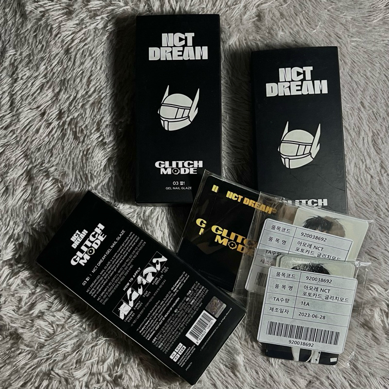 [READY STOCK] Nail glaze sticker photocard NCT Dream Glicth Mode SEALED FULLSET