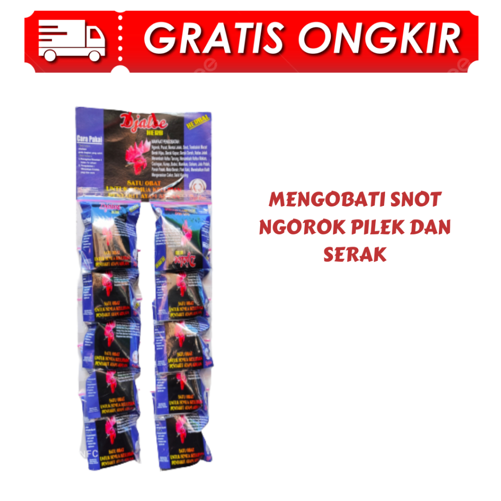 DJALOE HERBAL 1 RENTENG - ayam sakit ngorok