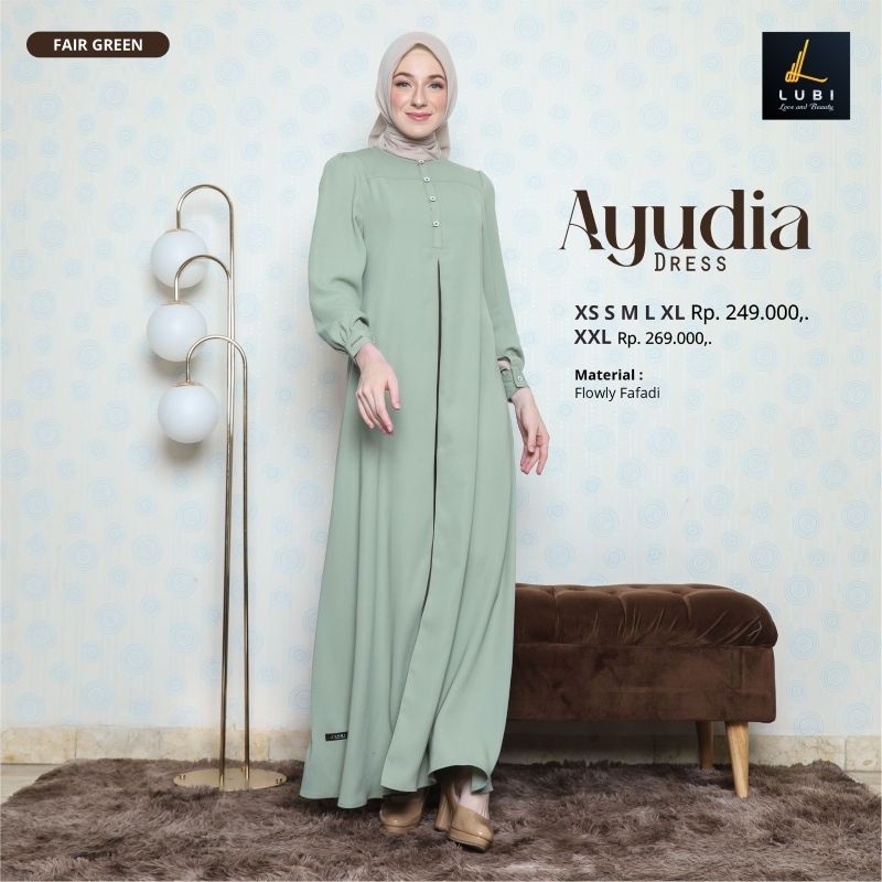 GAMIS AYUDIA DRESS by LUBI FASHION,GAMIS REMAJA DAN DEWASA,LONGDRESS WANITA