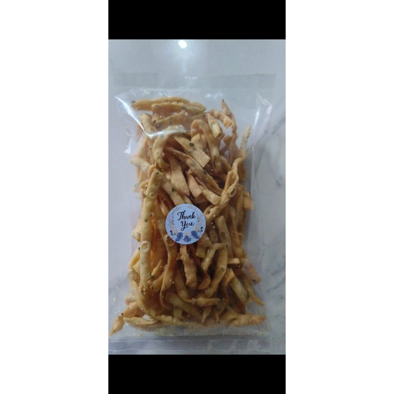 

PANGSIT BAWANG ASIN GURIH TIPIS 70GR/SISTIK BAWANG/KRIPIK BAWANG/KRIPIK