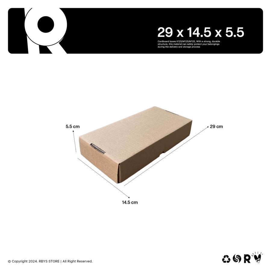 

KARDUS KARTON BOX 29 x 14.5 x 5.5 CM | Dus Kardus
