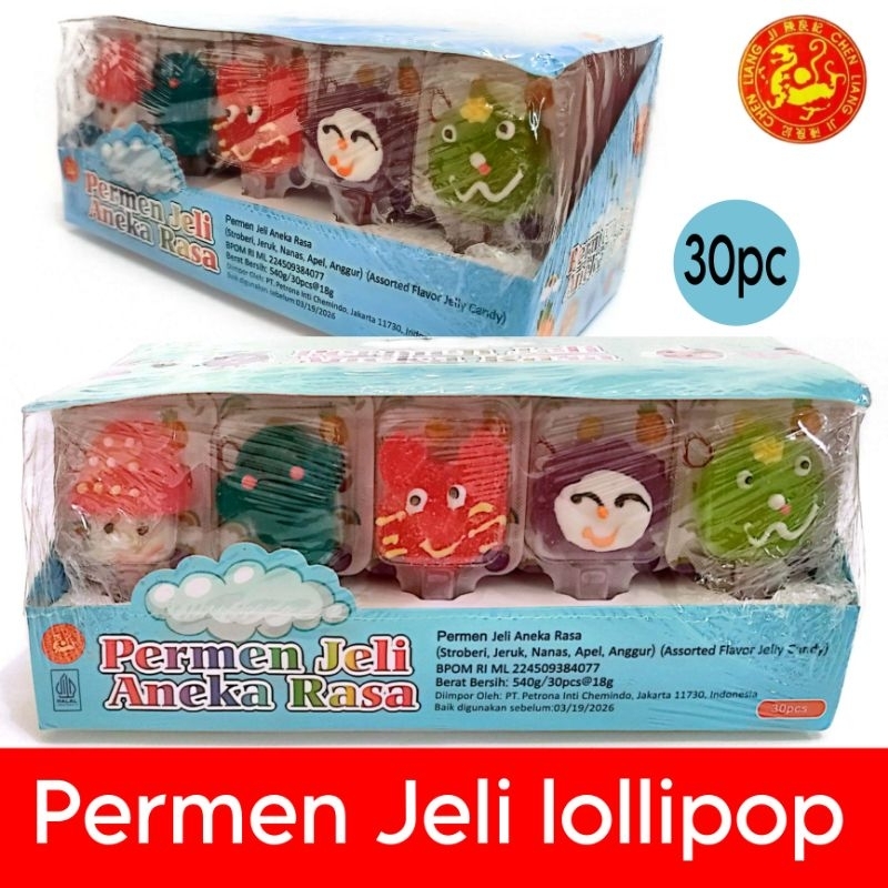 

Chen Liang Ji Permen jeli Aneka rasa lolipop 30pc