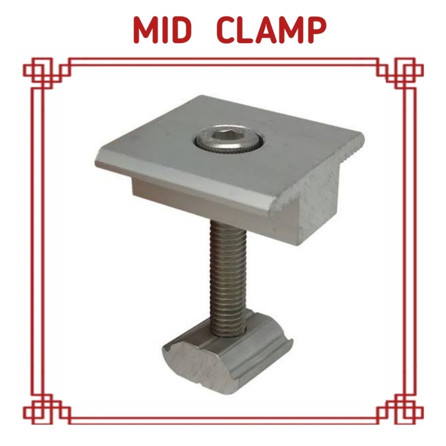 Mounting Bracket Panel Surya / Solar Panel - Mid Clamp
