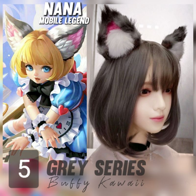 Bando realistic Nana Mobile Legend game anime cosplay skin halloween maid alice in the wonderland