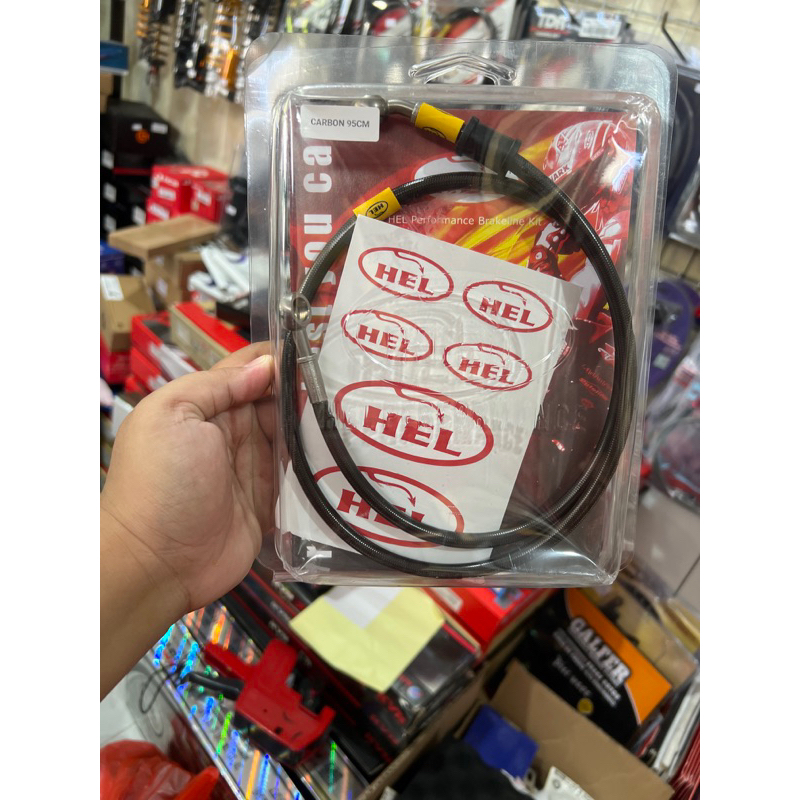 selang rem hell blac karbon 95cm beat vario scoopy mio fillano