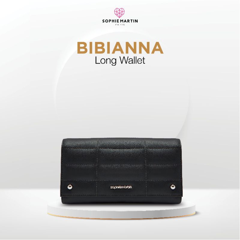 Sophie Martin Dompet Bibianna Dompet Hitam Dompet Panjang Wanita