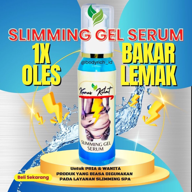 KURUS KILAT SLIMMING SERUM Sliming Gel Cream Lotion Pelangsing Perut Buncit Stretch Mark Selulit
