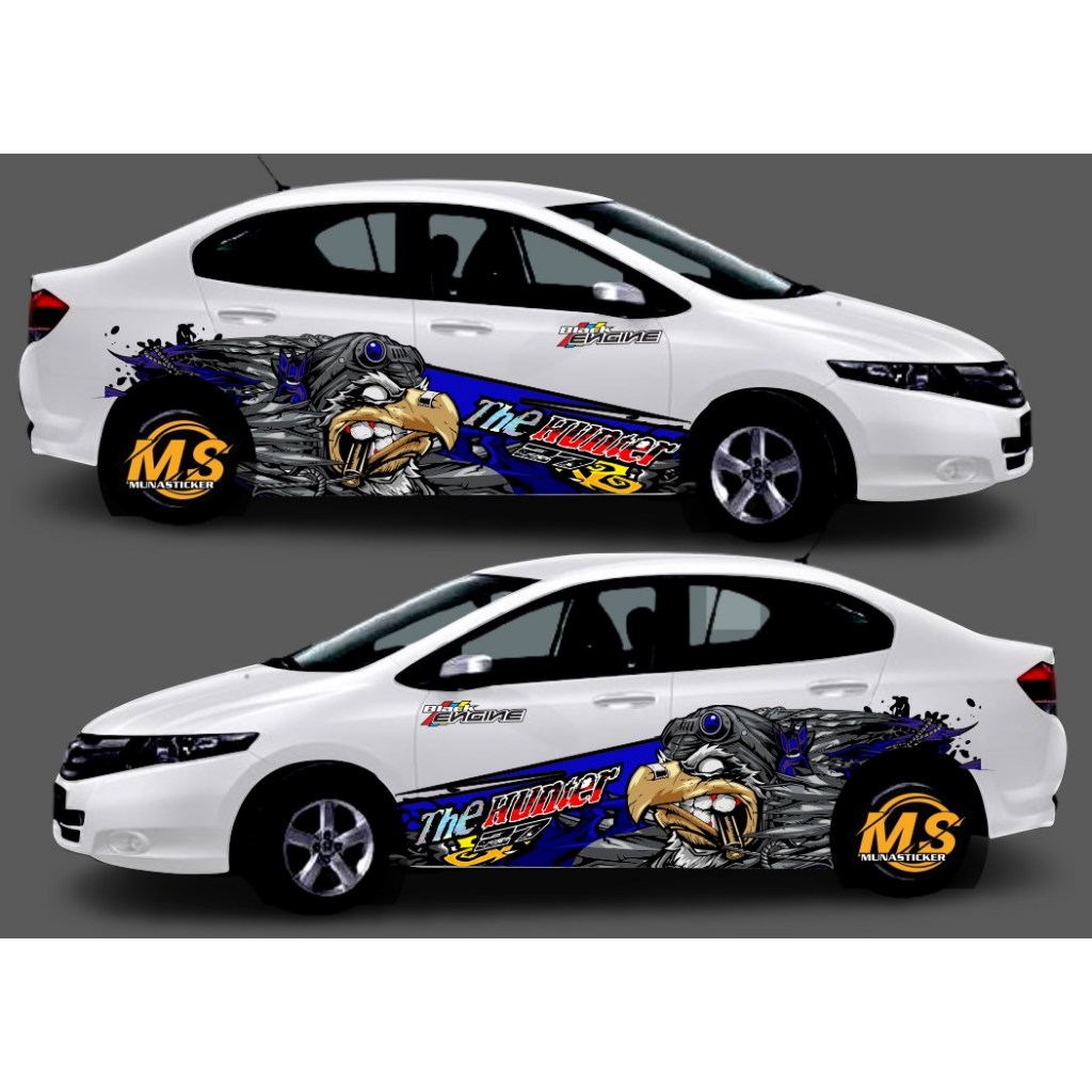 decal strip body samping mobil sedan sticker mobil sedan variasi keren