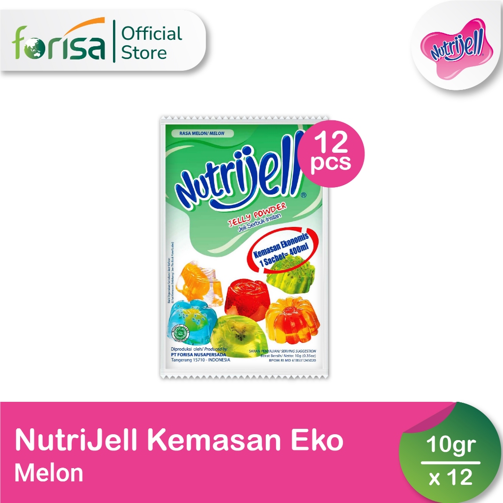 

Nutrijell Ekonomi Rasa Melon 10 gr 12 Pcs
