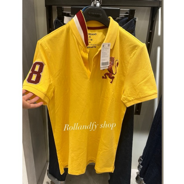 GIORDANO NEW POLO LION 3D MEN'S MIMOSA ORIGINAL  | GIORDANO POLO LION 3D PRIA ORIGINAL