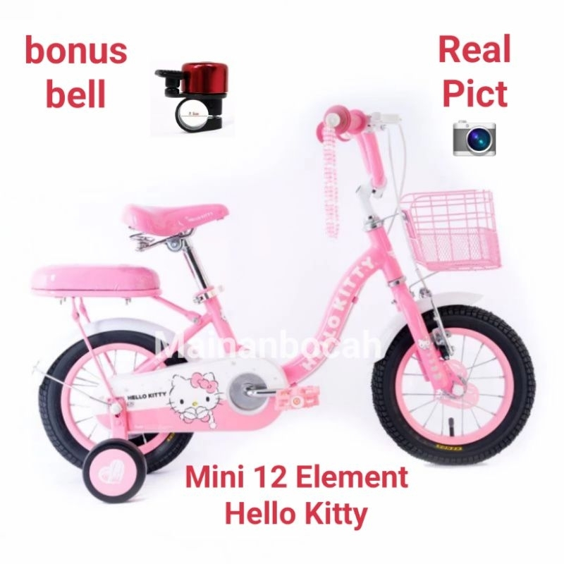Sepeda Anak Perempuan Mini 12/16 Element Hello Kitty element sandrio