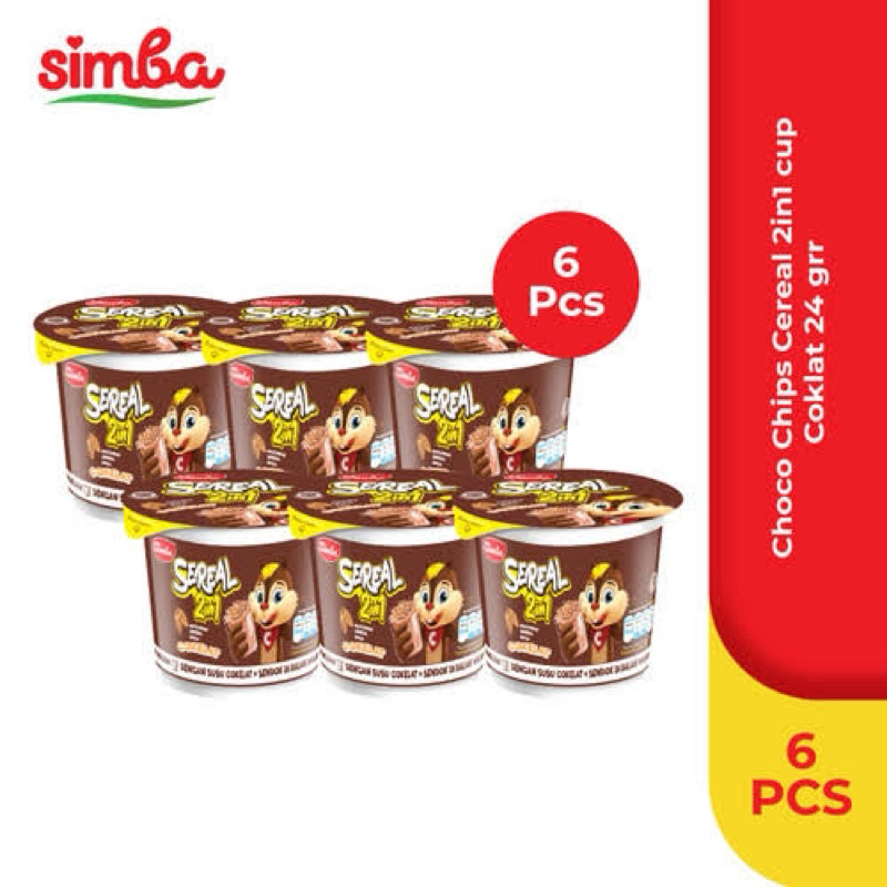 

Simba Sereal / Simba Choco Chips Cup 22GR / 1 Pak / 6pcs