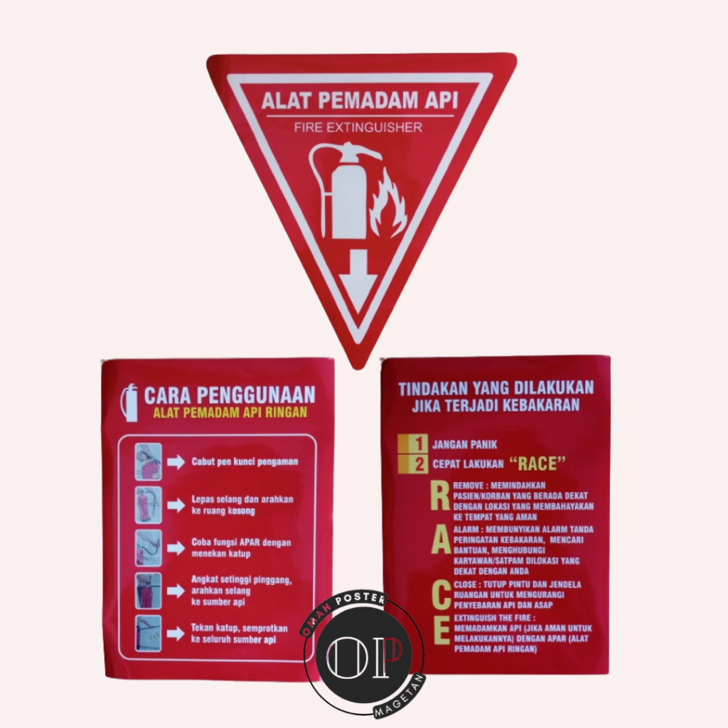 

Stiker APAR - Penggunaan APAR - Race - Segitiga APAR