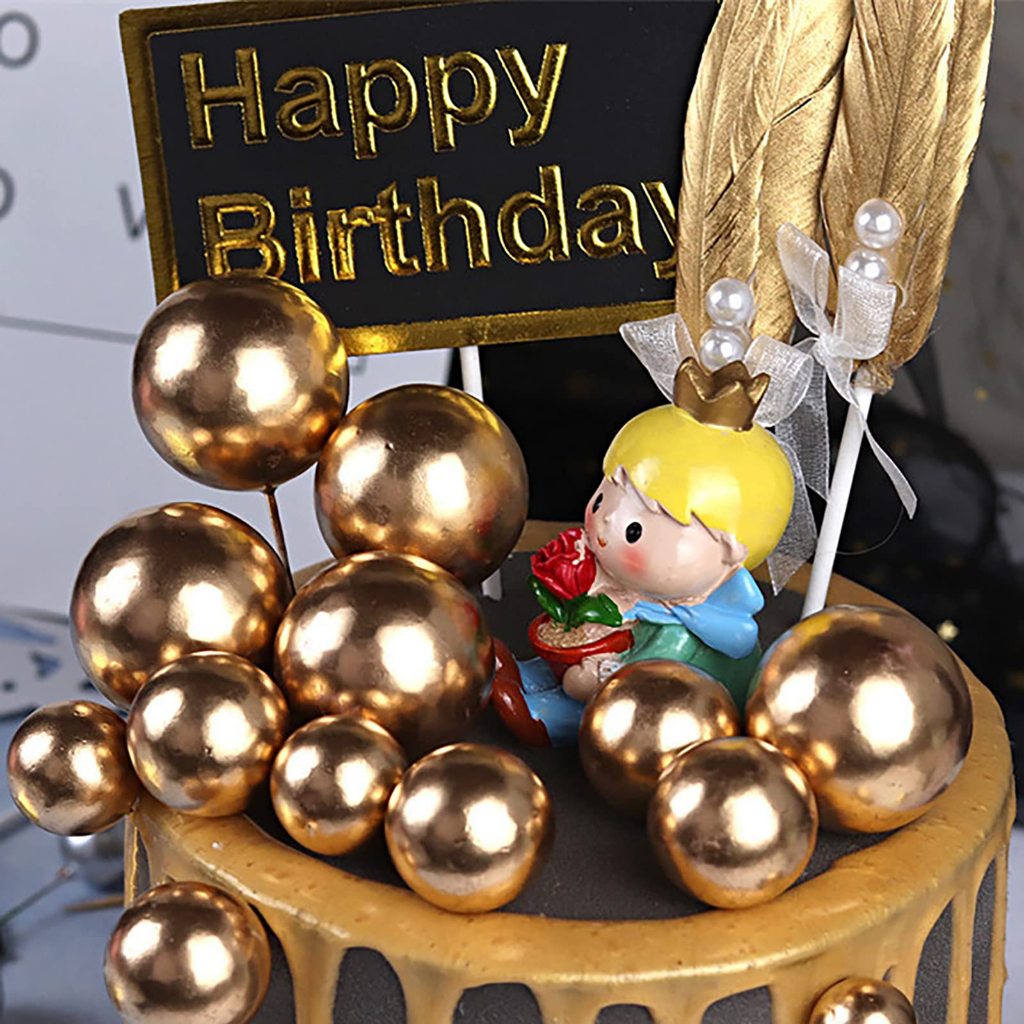 20pcs Bola Dekor Hiasan Kue Ultah,Hiasan Kue Ultah,Bola Bola Tusuk Hiasan Kue,Hiasan Kue Bola Bulat,