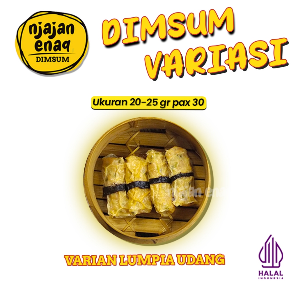 

DIMSUM VARIASI LUMPIA UDANG 25gr PACK ISI 30 PCS ❤️RT❤️