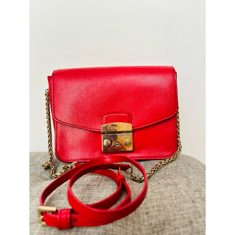 Preloved Furla Metropolis bag tas crossbody original authentic