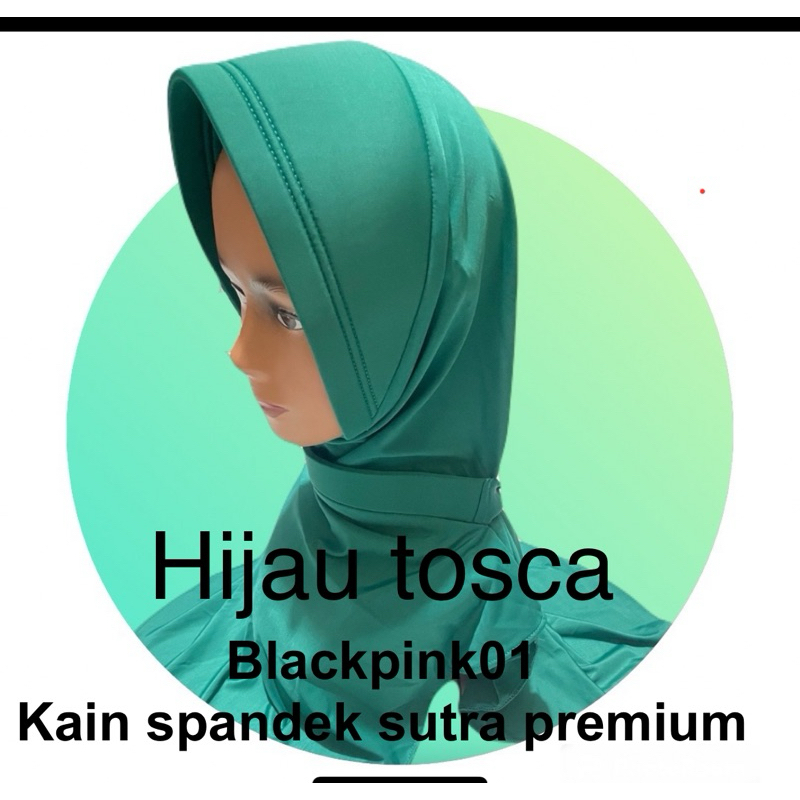 JILBAB DINAS KERJA ASN WARNA HIJAU TOSCA