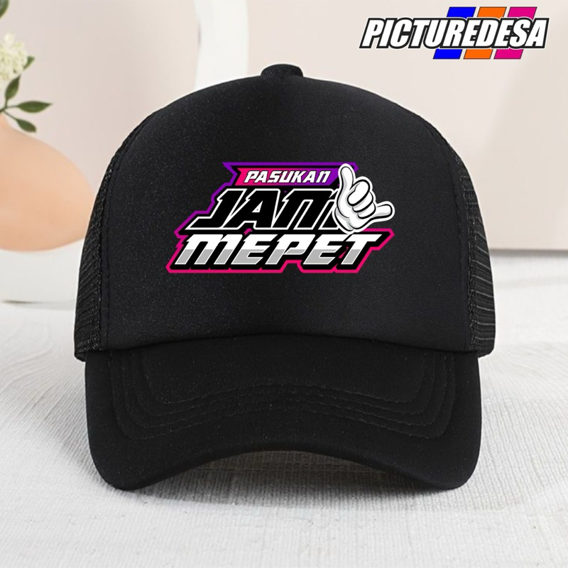 TOPI PASUKAN JAM MEPET / topi distro / topi custom /topi pria wanita fashion