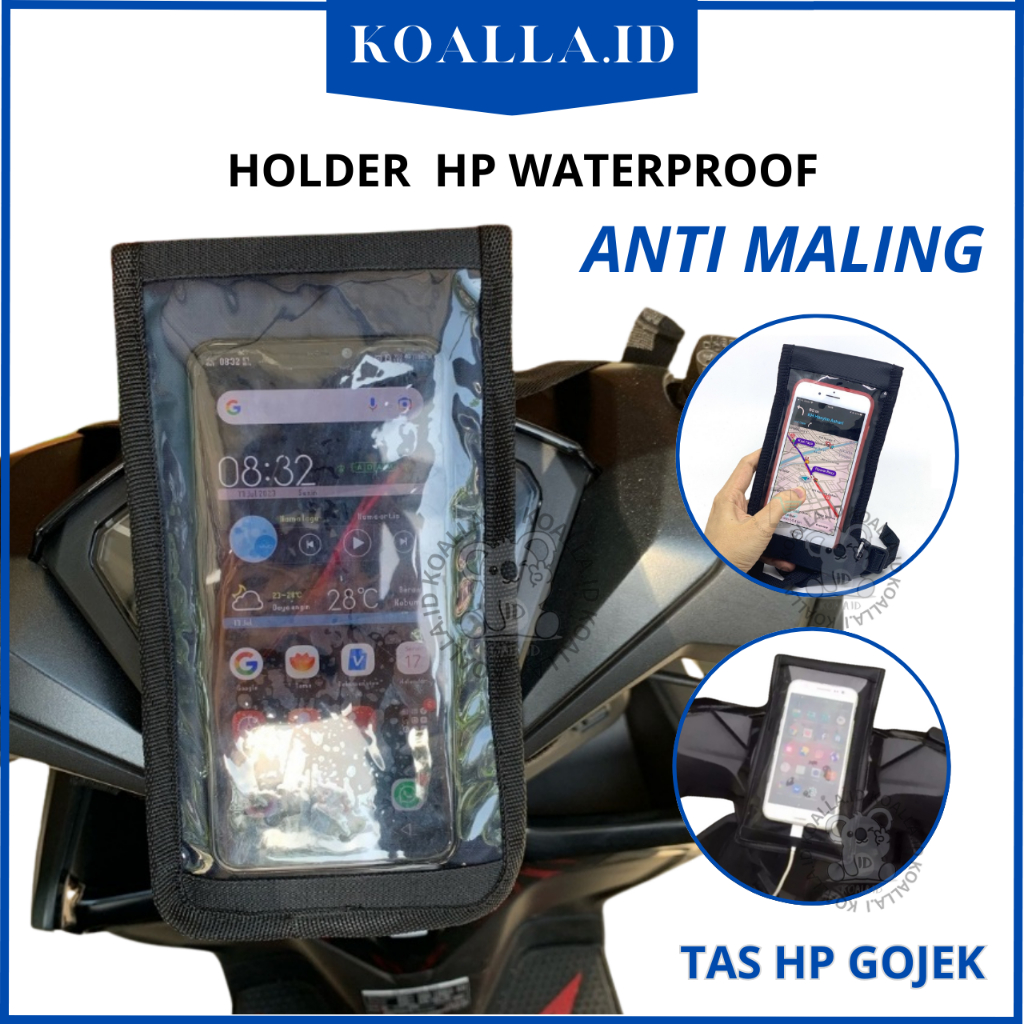 Sarung Tas HP OJOL Waterproof Anti Maling/ Tas HP Gojek Anti Air Anti Maling / Sarung HP OJOL Anti M