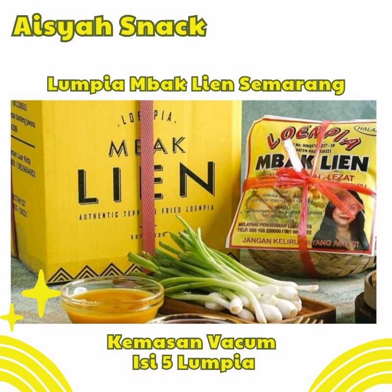 Lumpia Mbak Lien Kemasan Vacum 5 Biji | Khas Semarang Asli