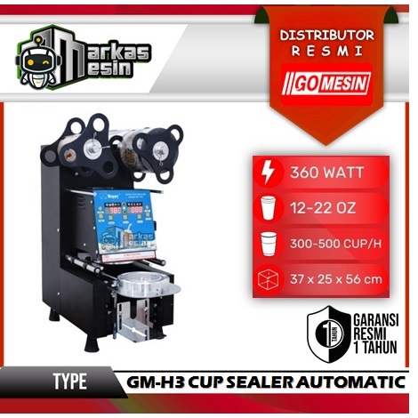 Cup Sealer Otomatis GM-H3 GOMESIN Mesin Press Plastik