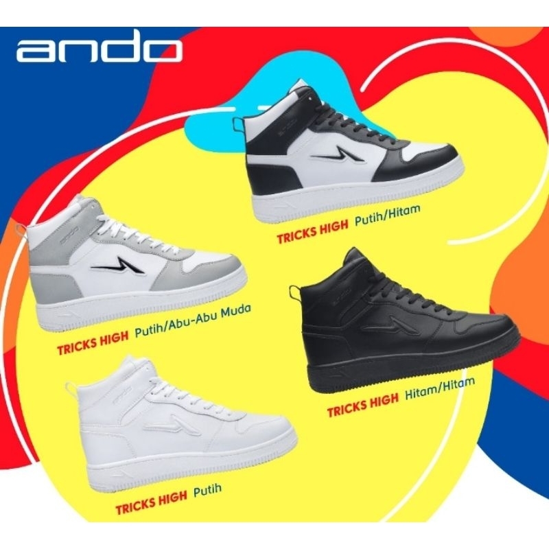 ANDO SEPATU TRICKS HIGH SEPATU SNEAKERS
