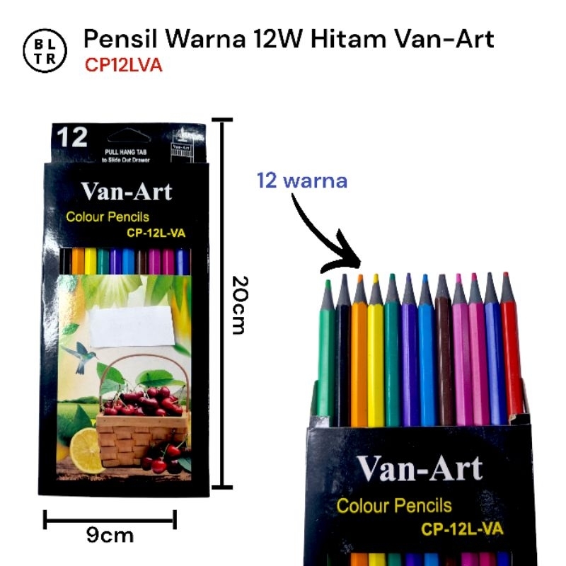 

PAK //PENSIL WARNA 12W HITAM VAN-ART (CP12LVA) /NEW ORIGINAL