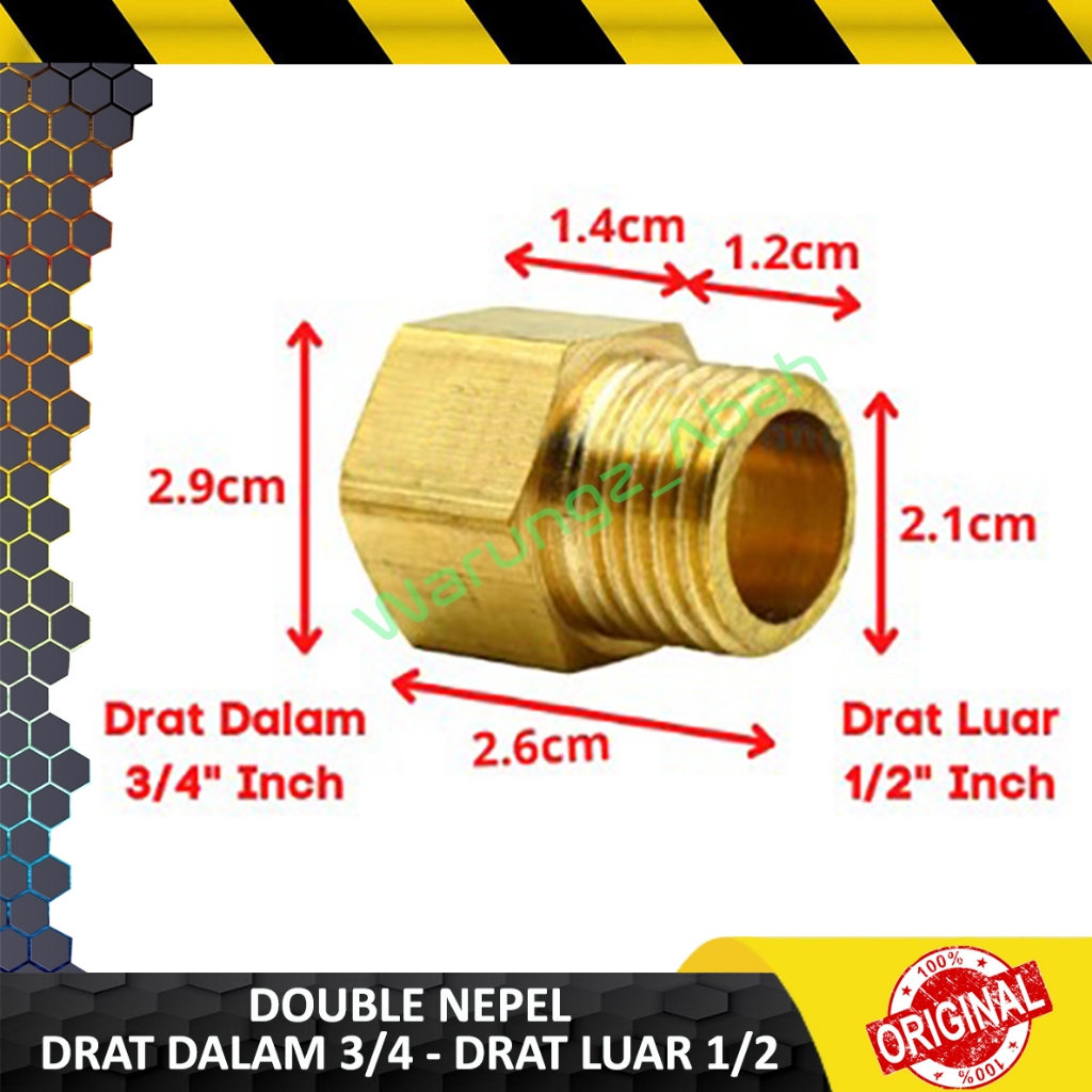 KONVERTER ADAPTOR ADAPTER DOUBLE DOBEL NEPEL NEPPEL NIPEL NIPPLE SAMBUNGAN KONVERTER ADAPTOR ADAPTER