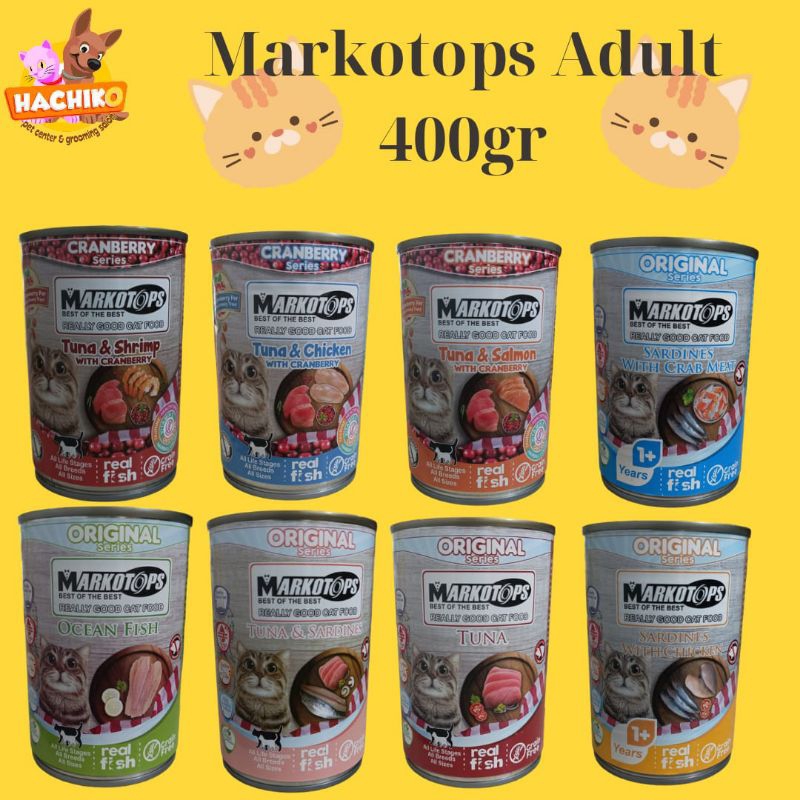Markotops Cranberry Series Adult 400gr / Markotops Kaleng/ Makanan Kaleng Kucing