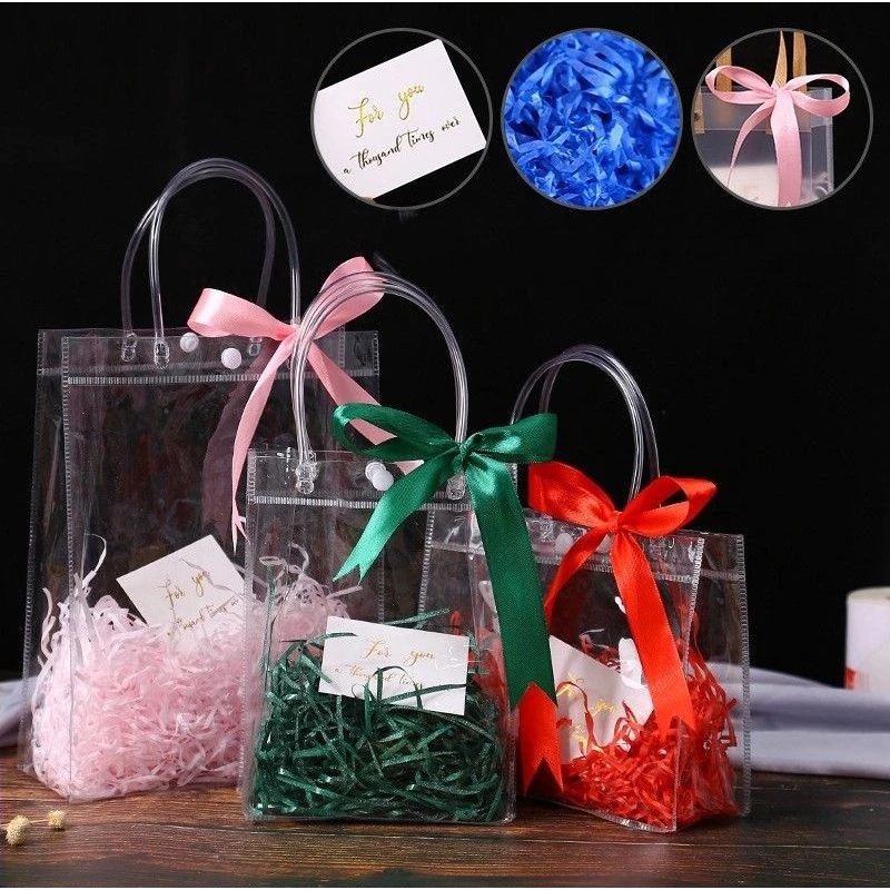 

Goodie Bag Transparan Kancing Goodie Bag PVC Transparan Hampers Bag