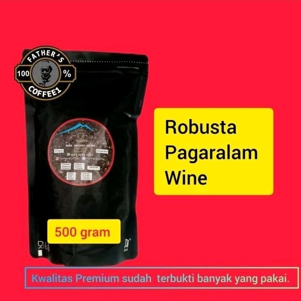 

Kopi Bubuk Wine Robusta Pagaralam 500Gram ( Coffee Robusta Wine) Coffee Robusta/Kopi Bubuk/Kopi Sangrai/Kopi Giling/Kopi siap Seduh/kopi Sachet/Harum/Nikmat