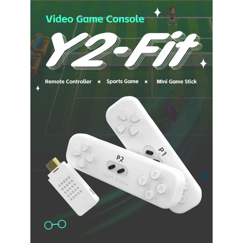 Y2FIT Game Stik 4K Konsol Somatosensori Retro 1000+ Game NES Konsol Video Game