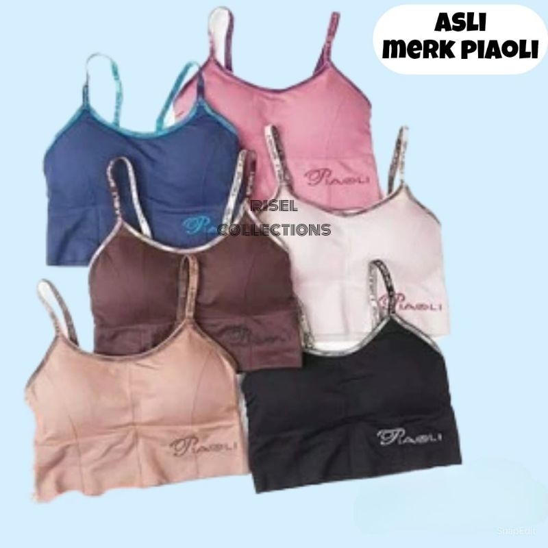 Miniset Bh Sport Olahraga Piaoli Rajut Import
