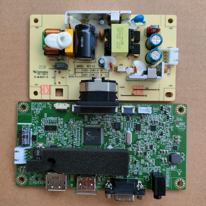 mb mobo & psu power suplay monitor HP HP 24MH DISPLAY original copotan