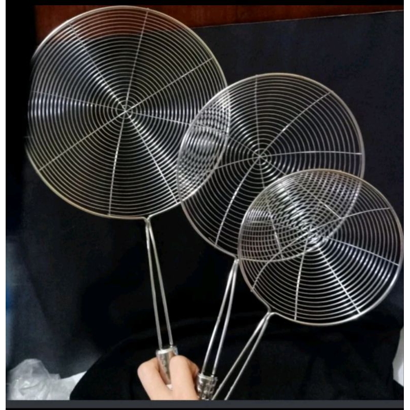 Saringan Mie Stainless 18cm Saringan Serbaguna Peralatan Dapur
