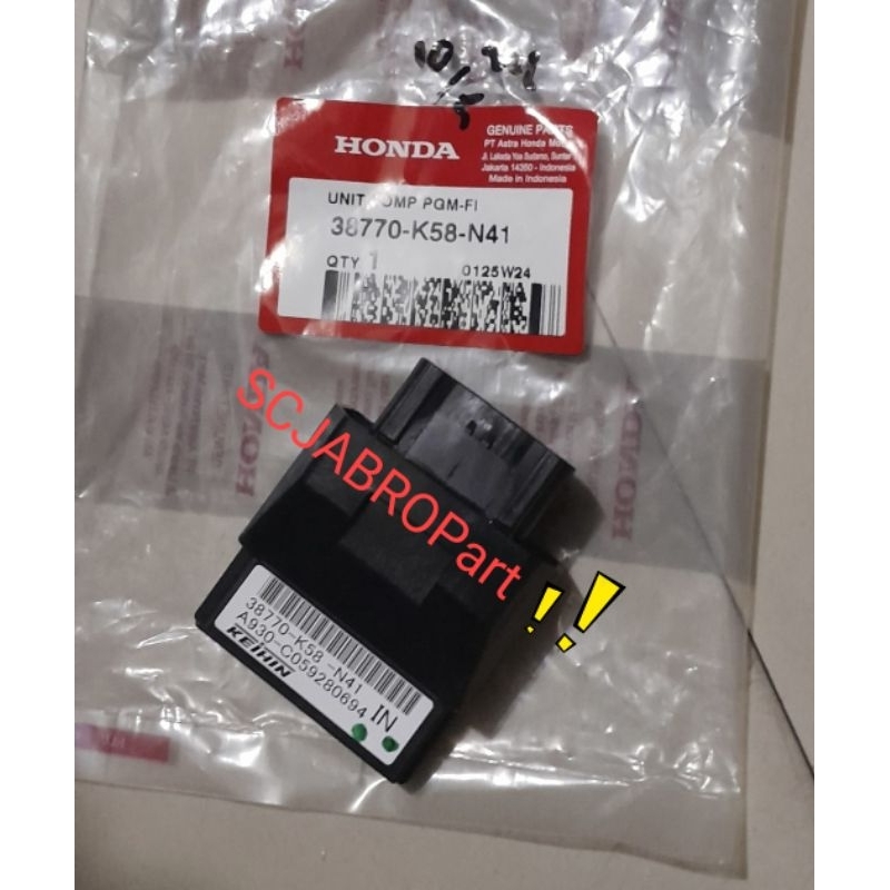 PGM FI UNIT HONDA REVO FI..38770 K58 N41..ORI AHM
