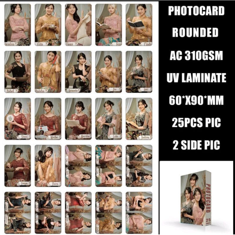 photocard "KEBAYA"  JKT48 Freya Selca dkk premium isi 25 pcs 2 sisi Viral 2024 terbaru