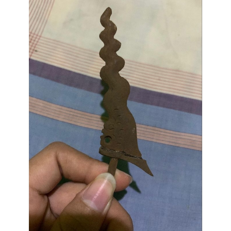 Keris nogo kikik condong leleh ndeling unik otentik sepuh