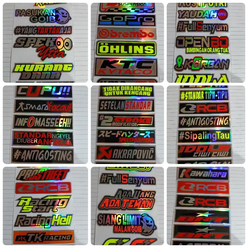 

Stiker Cutting / Stiker Tumpuk / Mini papan Hologram