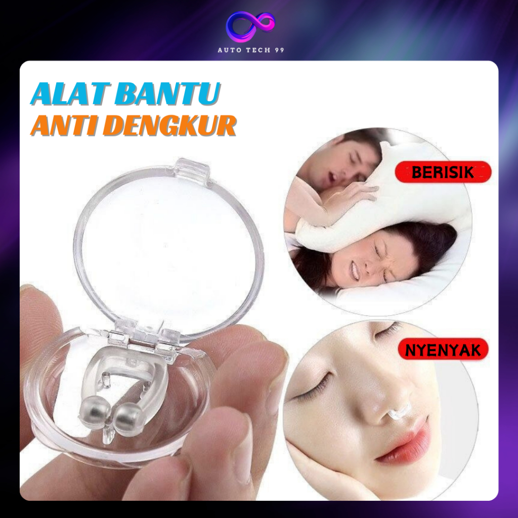 ALAT ANTI NGOROK DAN DENGKUR PERNAFASAN HIDUNG SAAT TIDUR ORIGINAL FREE MAGNET NOSECLIPS